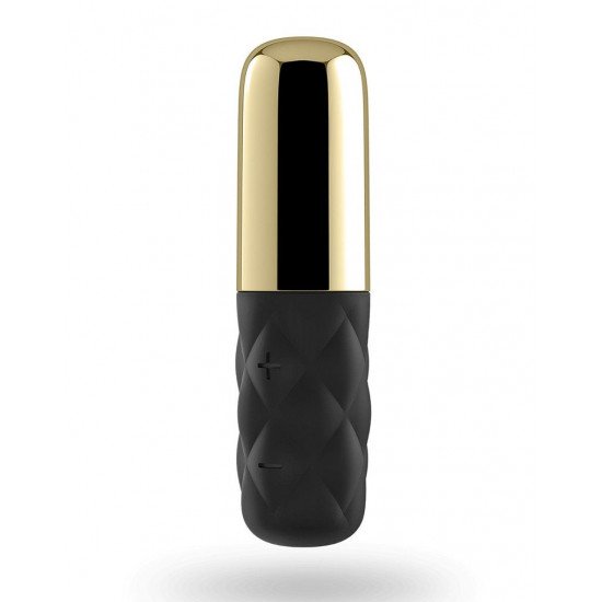 Чёрно-золотистая вибропуля Satisfyer Lovely Honey