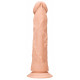 Телесный фаллоимитатор Realistic Dildo с трусиками - 26,7 см.