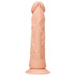 Телесный фаллоимитатор Realistic Dildo с трусиками - 26,7 см.