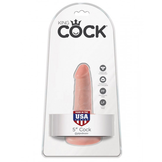 Анальный фаллоимитатор на присоске 5  Cock - 14 см.