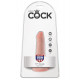 Анальный фаллоимитатор на присоске 5  Cock - 14 см.