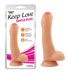 Телесный фаллоимитатор Gentle Dildo - 20,5 см.