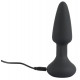 Черная анальная вибровтулка Remote Controlled Butt Plug - 14,2 см.