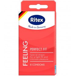 Презервативы анатомической формы с накопителем RITEX PERFECT FIT - 8 шт.