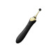 Черный клиторальный вибростимулятор с насадками Bess