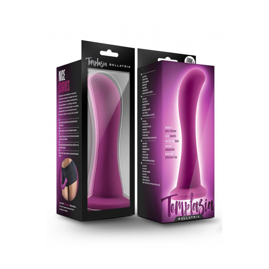 Лиловый изогнутый стимулятор Bellatrix - 15,8 см.