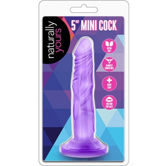 Фиолетовый фаллоимитатор 5 Inch Mini Cock - 14,6 см.