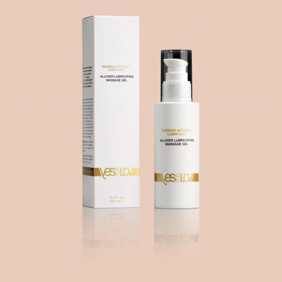 Массажный гель-смазка на силиконовой основе Allover Lubricating Massage Gel - 100 мл.
