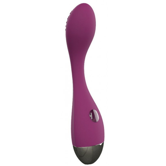 Фиолетовый вибромассажер G-Spot Evelyn - 15,1 см.