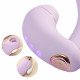 Сиреневый вибратор с возвратно-поступательными движениями и нагревом Minaka
