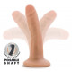 Телесный фаллоимитатор-реалистик 5 Inch Posable Dildo - 13,9 см.