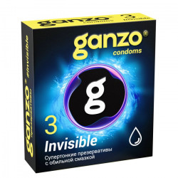 Супертонкие презервативы Ganzo Invisible - 3 шт.