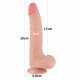 Телесный фаллоимитатор 8.5 Sliding Skin Dual Layer Dong - 20 см.