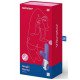 Фиолетовый вибратор Satisfyer Magic Bunny с клиторальным отростком - 17,6 см.