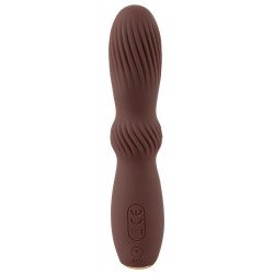 Коричневый вибратор Hazel 04 - 15 см.