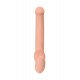 Телесный безремневой страпон Silicone Bendable Strap-On - size M