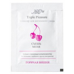 Эликсир для интимного ухода Triple Pleasure  Горячая вишня  - 3 мл.