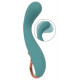Бирюзовый вибратор для точки G The Magician G-Spot Vibrator - 19 см.