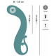 Бирюзовый вибратор для точки G The Magician G-Spot Vibrator - 19 см.