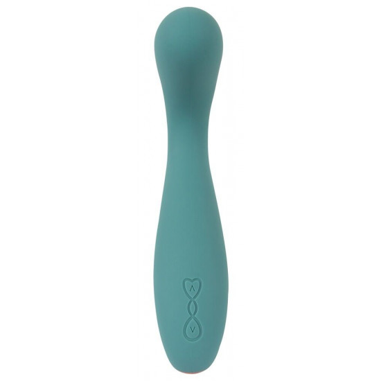 Бирюзовый вибратор для точки G The Magician G-Spot Vibrator - 19 см.