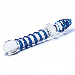 Двусторонний фаллоимитатор с анальной пробкой Mr. Swirly Dildo   Butt Plug - 25 см.