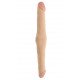 Двусторонний фаллоимитатор с утолщением посередине REALSTUFF DUO DONG 13.9INCH - 35,5 см.