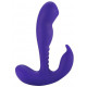 Фиолетовый стимулятор простаты Anal Vibrating Prostate Stimulator with Rolling Ball - 13,3 см.