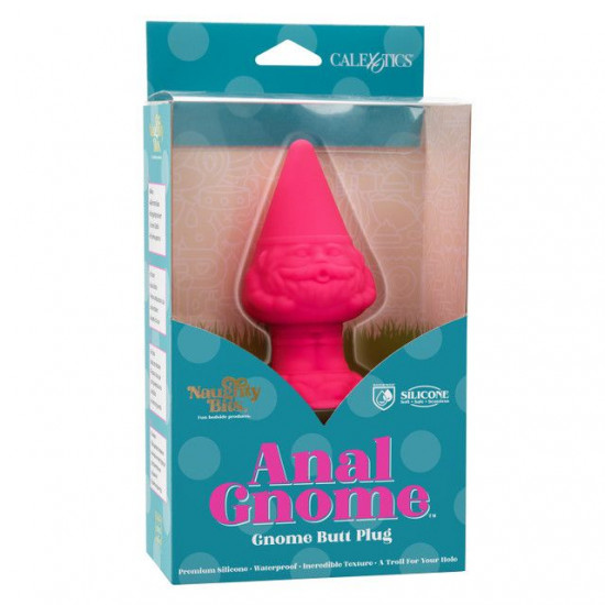 Розовая анальная пробка в форме гнома Anal Gnome