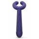 Темно-синий вибратор для пар Please Me Multi Vibrator