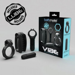 Набор Bathmate Vibe Endurance Kit: 2 эрекционных кольца, вибропуля, мастурбатор