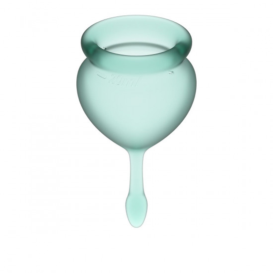 Набор темно-зеленых менструальных чаш Feel good Menstrual Cup