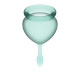 Набор темно-зеленых менструальных чаш Feel good Menstrual Cup