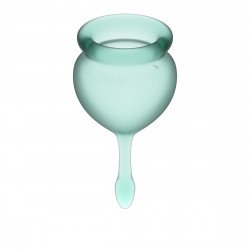 Набор темно-зеленых менструальных чаш Feel good Menstrual Cup