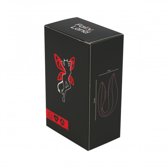 Розовый U-образный вибростимулятор для пар с управлением через приложение