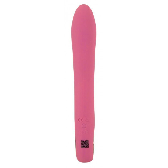Розовый тонкий вибратор для точки G Slim G-Spot Rose - 21,4 см.