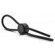 Черное силиконовое лассо на пенис SILICONE LOOP COCK RING