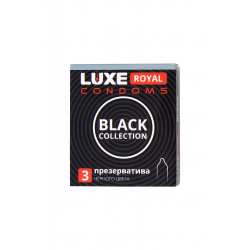 Черные презервативы LUXE Royal Black Collection - 3 шт.