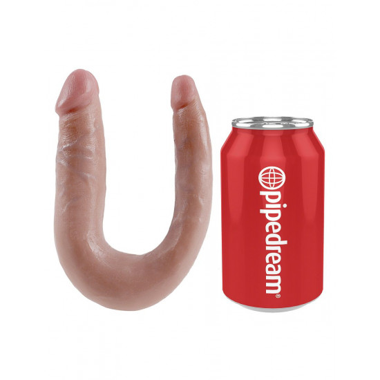 Двусторонний фаллоимитатор U-Shaped Small Double Trouble - 33,5 см.