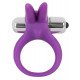 Фиолетовое эрекционное кольцо с вибрацией Smile Rabbit