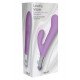 Фиолетовый вибратор Lovely Vibes G-spot Twin - 20 см.