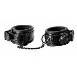 Черные оковы на щиколотки ANKLE CUFF CROCO