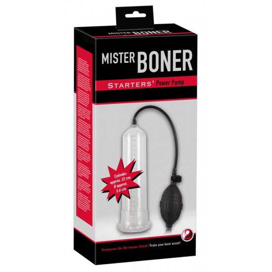 Помпа для пениса Mister Boner Starter - 21,5 см.