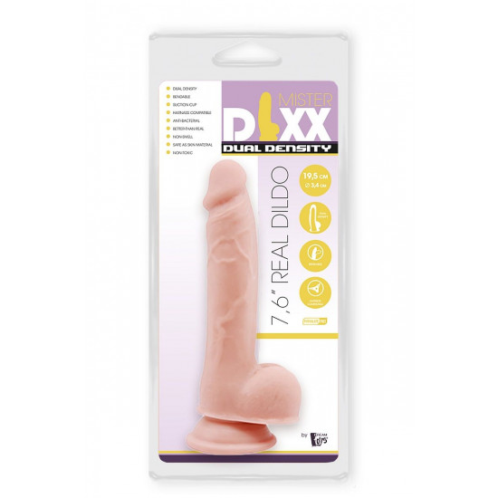 Телесный фаллоимитатор-реалистик Dual Density Dildo - 19,5 см.