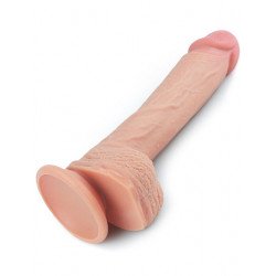 Телесный фаллоимитатор 8.5 Dual-Layered Silicone Nature Cock - 22 см.