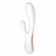 Белый вибратор-кролик Satisfyer Mono Flex с управлением через приложение - 20,4 см.