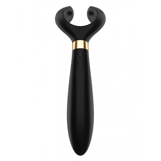 Чёрный вибромассажер для пар Satisfyer Endless Fun