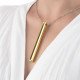 Золотистый вибромассажер-кулон Necklace Vibe