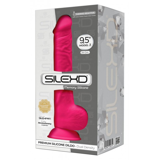 Розовый фаллоимитатор-реалистик Premium Dildo 9,5  Model 3 Premium - 24 см.