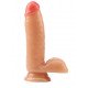 Телесный фаллоимитатор Bedi Dildo - 17 см.