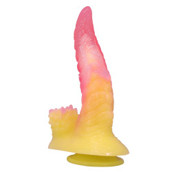 Силиконовый фаллоимитатор Flame Beast - 22,5 см.